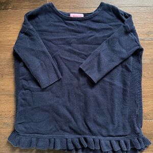 Lilly Pulitzer Midnight Blue Ruffle Sweater